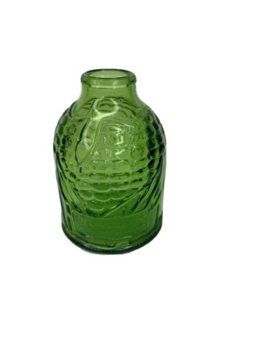 Vintage Green Wheaton 3-1/4" Bottle Vase Old Docs Celebrated Cure Maize Corn Cob
