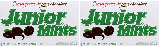 Creamy Mints Chocolate Junior Mints, 3.5 Oz (pack Of 2)