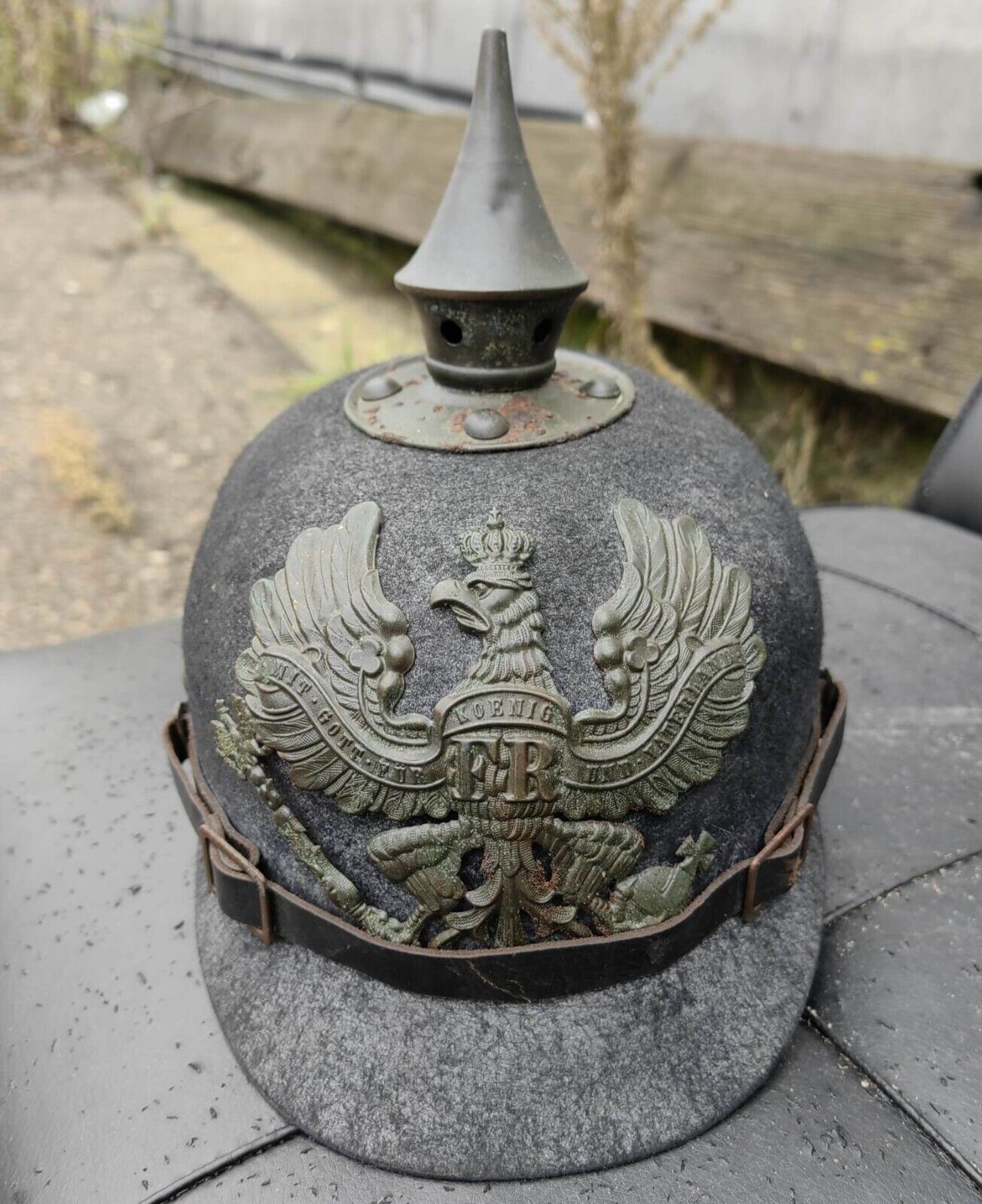Wwi Ww1 German Army Prussian Pickelhaube Helmet