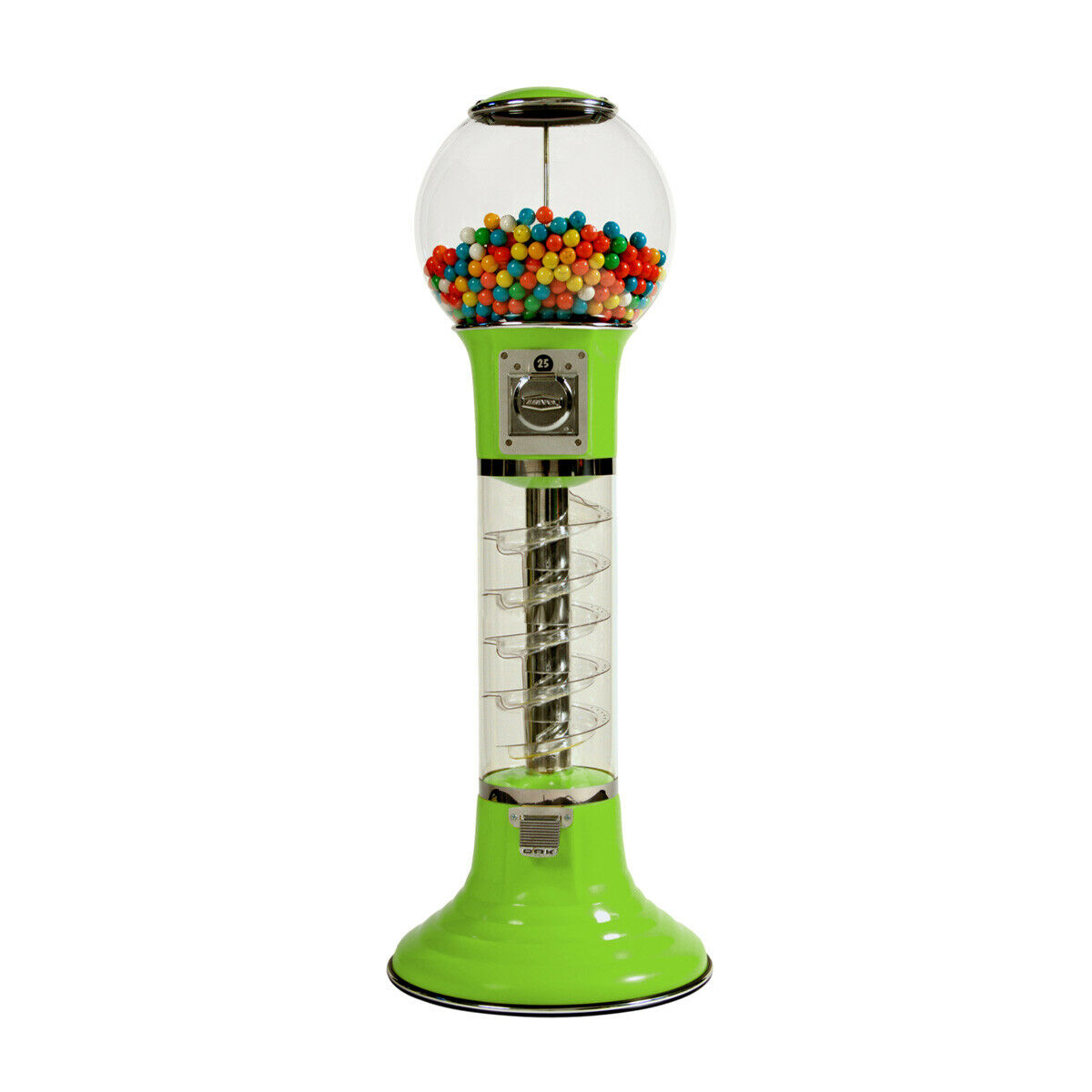 Wiz-kid Spiral Gumball Machine, Green, Yellow Track Color, Free Play