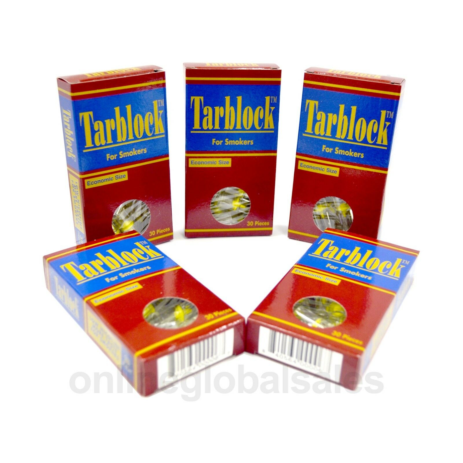 Tarblock Disposable Cigarette Filter Tips 5 Packs (150 Filters) ~free Shipping!