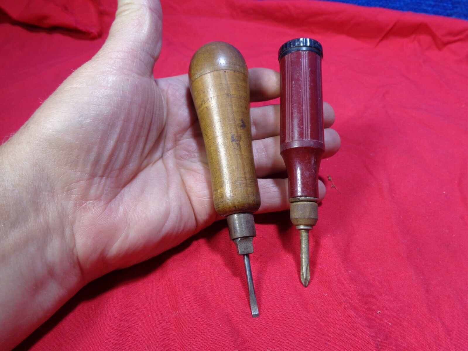 Vintage Pair Of Multi Hand Tools With Bits