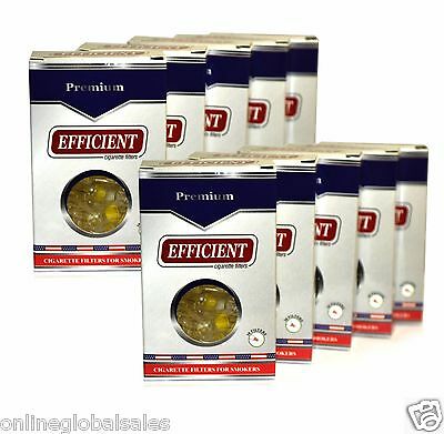 10 Packs Efficient Cigarette Filters (300 Filters) Block & Filter Out Tar & Nic