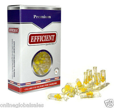 Efficient Cigarette Filters Block & Filter Out Tar & Nic (30 Filters) Free Ship.