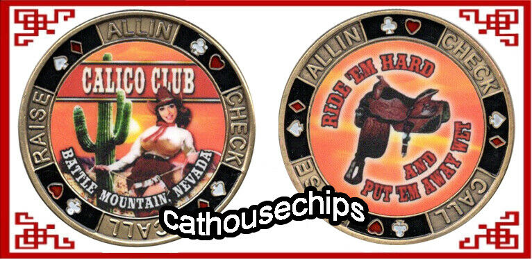 Calico Club Battle Mountain Nv. Cathouse Brass Coin Brothel Token