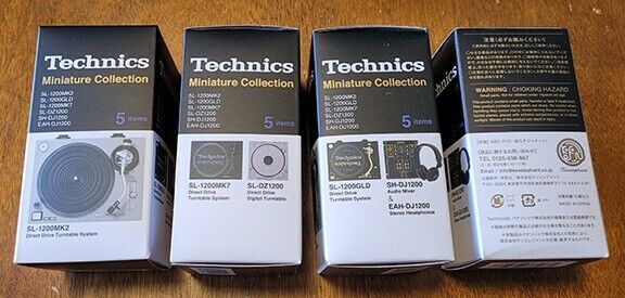 Technics Miniature 4qty Single Item Unopened Lot +cd Dz1200 +lucky Record! Rare!