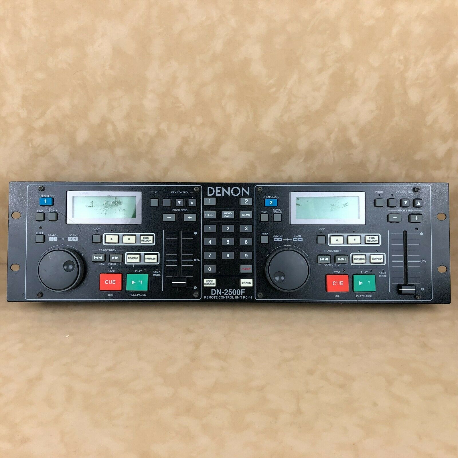 Rare Denon Dn-2500f Remote Control Unit Rc-44 Dj Sound Machine Untested As-is