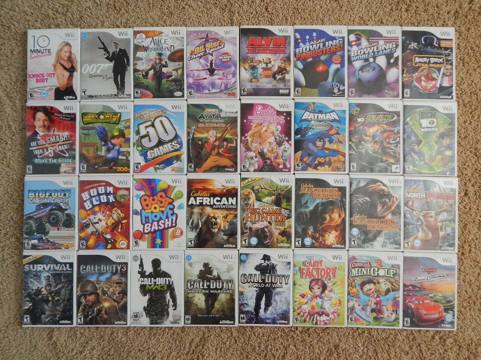 Nintendo Wii Games! You Choose From Large Selection! $7.95 Each!