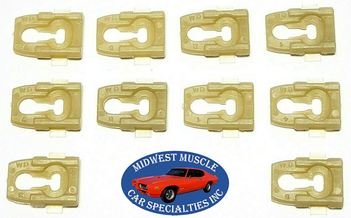 Nos Ford F100 F150 F250 Truck Body Cab Bed Side Belt Molding Trim Clips 10pcs Or