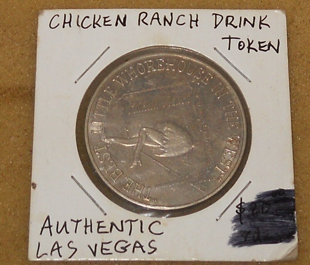 Brothel Drink Token Las Vegas Chicken Ranch~nevada