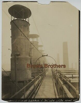 Vintage 1910s Standard Oil Socony Bayonne Nj Tower Oil Vapor Distillers Photo Bb