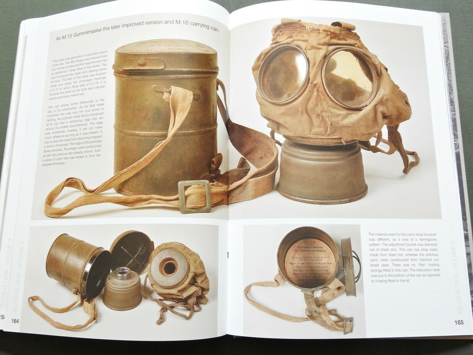 "feldzug 1916 Vol. 3" Imperial German Ww1 Stahlhelm Cap Belt Mask Reference Book