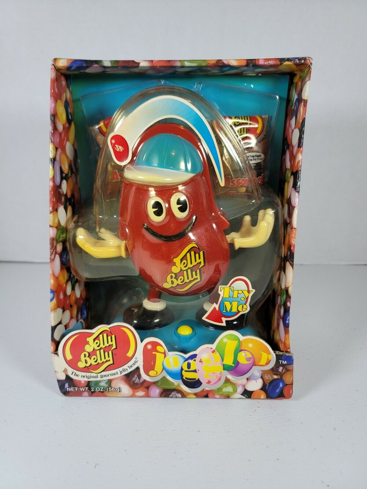 Vintage 1998 Jelly Belly Juggler Candy Dispenser Happy Jelly Bean New