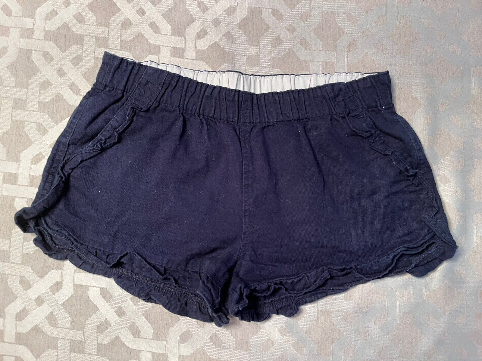 Crewcuts Everyday Girls' Navy Shorts Ruffles (size 14)