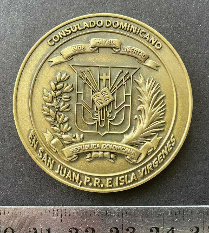 Puerto Rico Rep. Dom. 2017, Medalla Consulado Dominicano En San Juan Pr, Bronce
