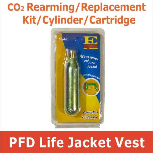 C-o-2 Rearming Kit For Manual Inflatable Life Jacket Pfd Replacement Cartridge