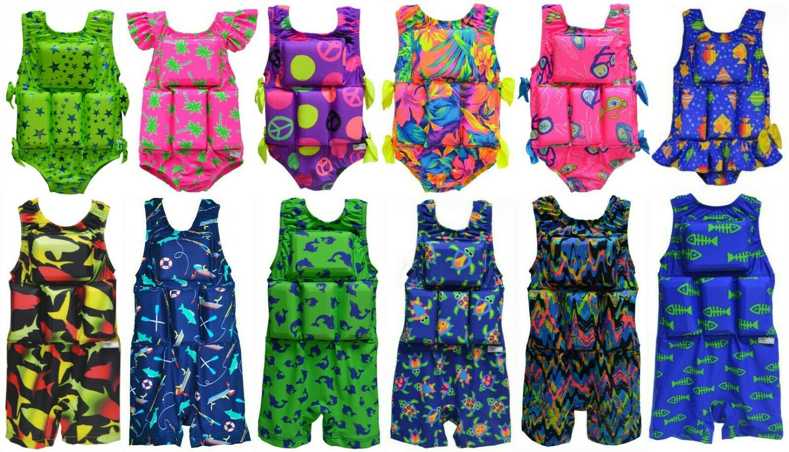 Girl's Or Boy's Children's Swimwear My Pool Pal Flotation Lifevest Swimsuit